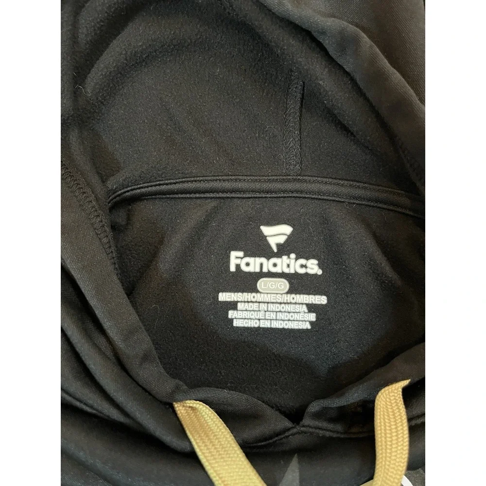 Fanatics New Orleans Saints Hoodie‎ Men's Large Black Gray Sweatshirt Sweater